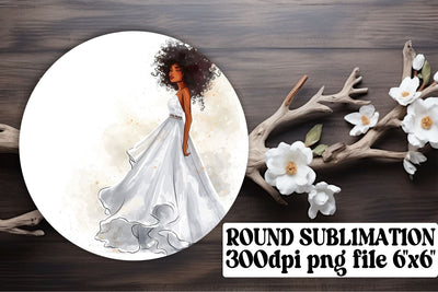 Bride and Groom Circle Keychain Pack Sublimation afrosvg 