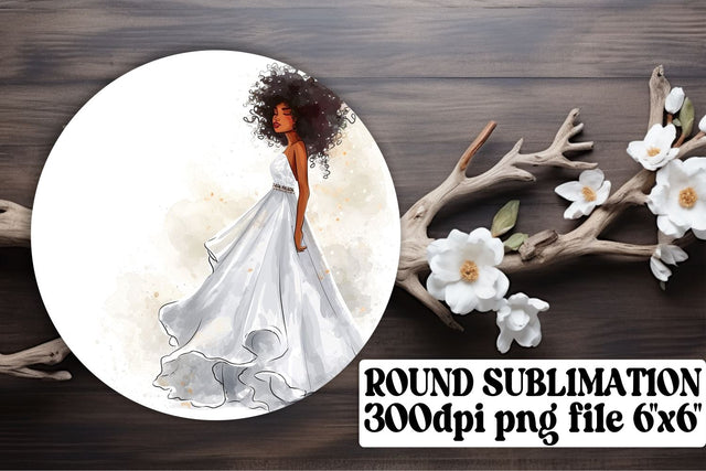 Bride and Groom Circle Keychain Pack Sublimation afrosvg 