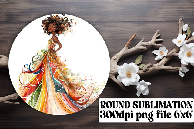 Bride and Groom Circle Keychain Set Sublimation afrosvg 