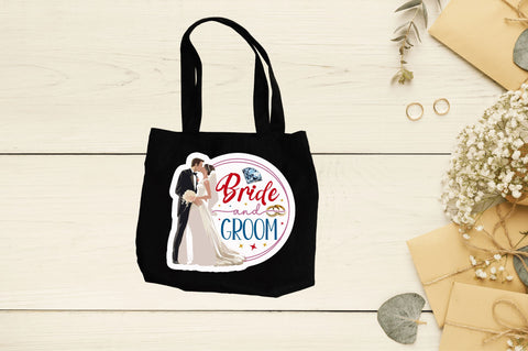 Bride and groom Sticker Design Sublimation Regulrcrative 