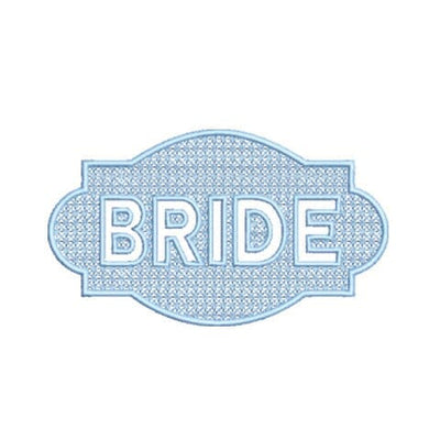 Bride Embossed Embroidery Design Embroidery/Applique DESIGNS Creatively Embroidery 