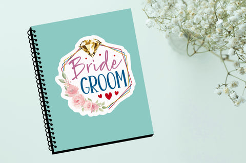 Bride groom Sticker Design Sublimation Regulrcrative 