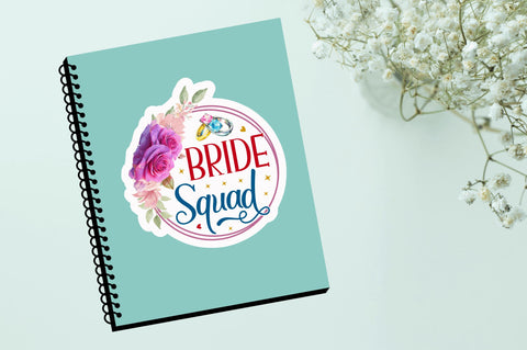 Bride squad Sticker Design Sublimation Regulrcrative 