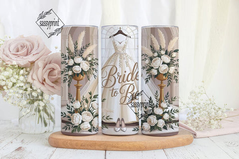 Bride To Be 20oz Tumbler Wrap Sublimation sassyprint 