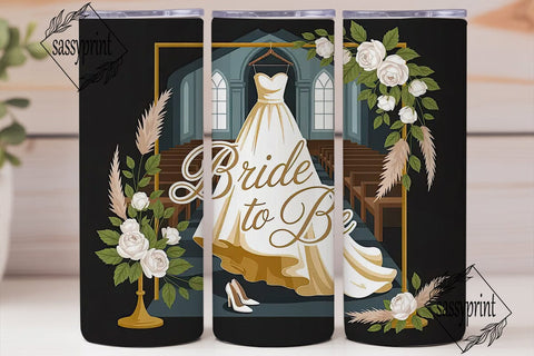 Bride To Be 20oz Tumbler Wrap Sublimation sassyprint 