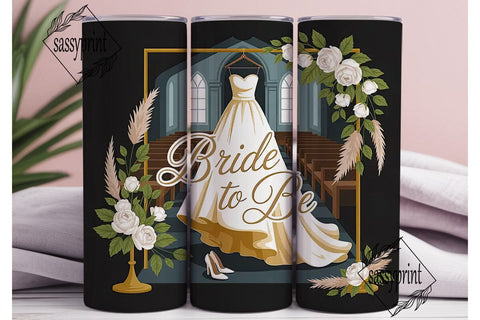 Bride To Be 20oz Tumbler Wrap Sublimation sassyprint 