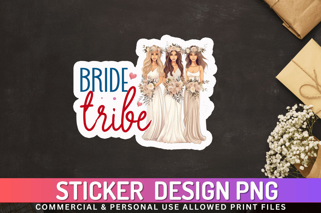 Bride tribe Sticker Design - So Fontsy