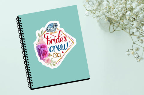 Brides crew Sticker Design Sublimation Regulrcrative 