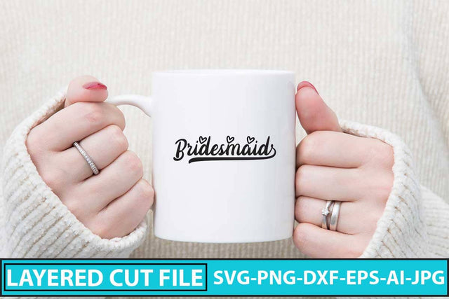 Bridesmaid SVG Cut File SVG Syaman 