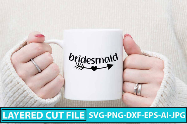 bridesmaid SVG Cut File SVG Syaman 