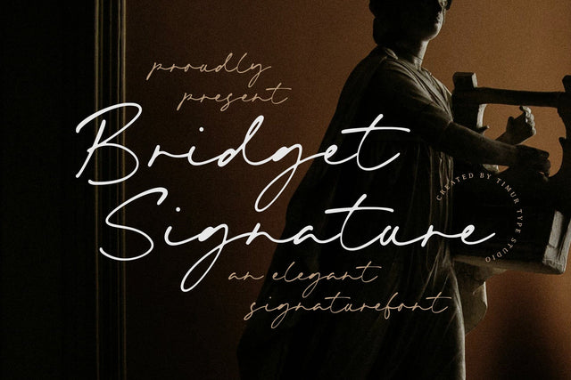 Bridget Signature - Elegant Signature Font Font Timur type 