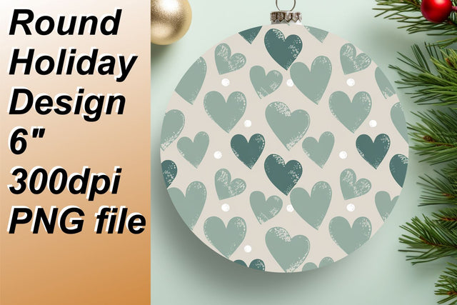 Bright circle templates for delightful keychains, unleash your imagination., Heart Sublimation HoodArtCraft 