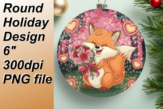 Bright circle templates for memorable keychains, unleash your creativity., Valentines Sublimation HoodArtCraft 