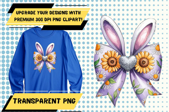 Bright colors, in PNG for your sublimation needs , Easter Bow Sublimation HoodArtCraft 