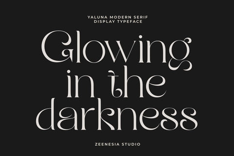 Bright Glitten Font Zeenesia Std 