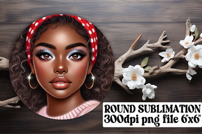 Bright keychain designs, perfect for round PNG sublimation! , Love Girl Sublimation afrosvg 