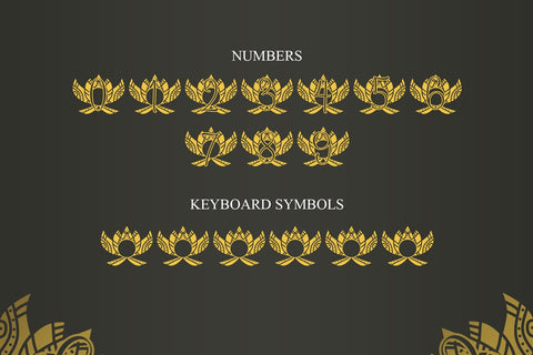 Bright Lotus Mandala Monogram Font Dm Letter Studio 