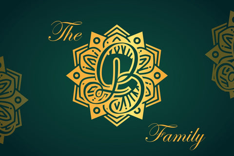 Bright Mandala Monogram Font Dm Letter Studio 