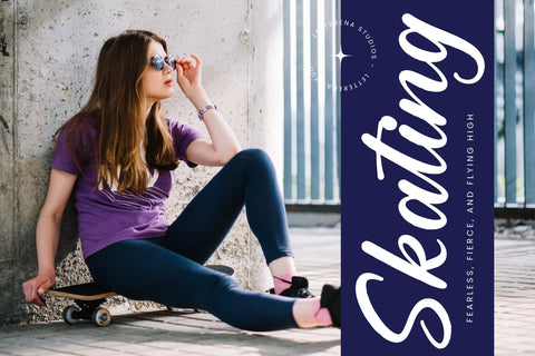 Bright Mystic - Modern Bold Script Font Letterena Studios 