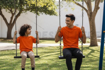 Bright orange t-shirt mockup design Mock Up Photo Regulrcrative 
