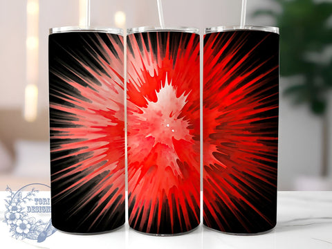 Bright Red 20oz Custom Tumbler Wrap, Sublimation Tumbler, 20oz Tumbler Wrap, Colorful Tumbler, Custom Tumbler Design, Personalized Tumbler, Bright Color Tumbler Sublimation ToriDesigns 