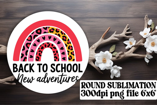 Bright round designs for keychains, ready for sublimation! , Back To School Sublimation afrosvg 