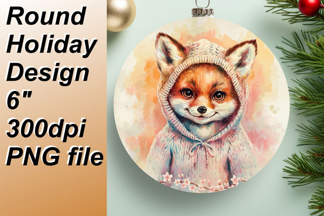 Bright round designs for memorable keychains, perfect for gifting., Animals Sublimation HoodArtCraft 