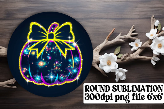 Bright round designs, perfect for sublimation keychain projects! , Neon Fall Sublimation afrosvg 