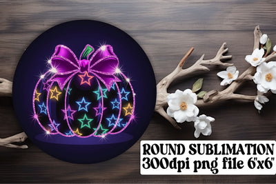 Bright round PNGs for custom keychain designs, sublimation-ready! , Neon Fall Sublimation afrosvg 