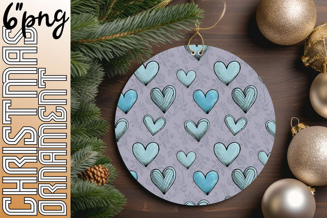 Bright round templates for captivating keychain projects, spark creativity., Heart Sublimation HoodArtCraft 