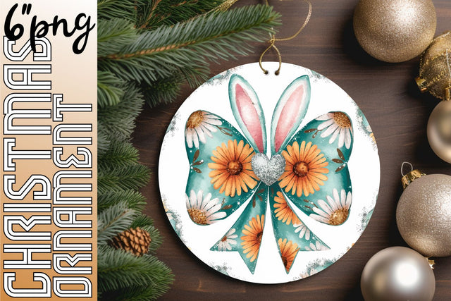 Bright round templates for creative keychains, perfect for gifting., Easter Bunny Sublimation HoodArtCraft 