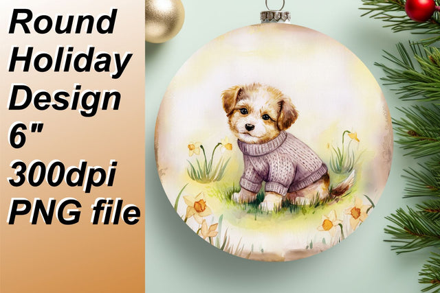 Bright round templates for eye-catching keychains, ideal for sublimation., Animals Sublimation HoodArtCraft 