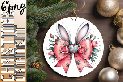 Bright round templates for eye-catching keychains, ideal for sublimation., Easter Bunny Sublimation HoodArtCraft 
