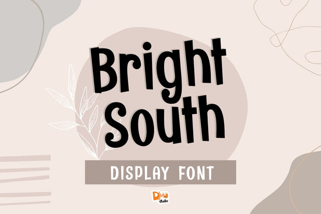 Bright South Font Dm Letter Studio 