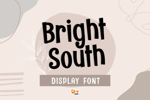 Bright South Font Dm Letter Studio 