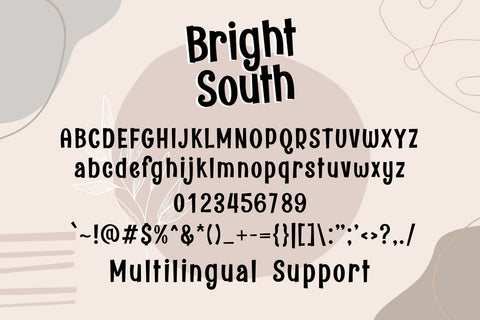Bright South Font Dm Letter Studio 