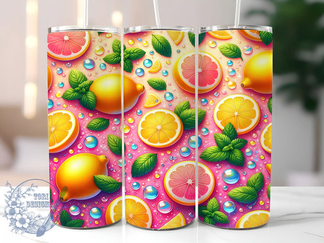 Bright Sparkly Lemon Tumbler Design, Glitter Lemon Wrap, 20oz Lemon Sublimation, Sparkly Fruit Tumbler, Citrus Glitter Tumbler, Summer Lemon Wrap, Bright Lemon Tumbler Sublimation ToriDesigns 