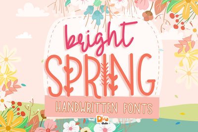 Bright Spring Font Dm Letter Studio 