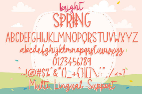 Bright Spring Font Dm Letter Studio 