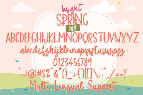 Bright Spring Font Dm Letter Studio 
