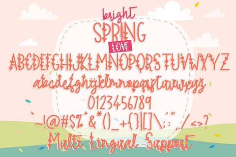 Bright Spring Font Dm Letter Studio 