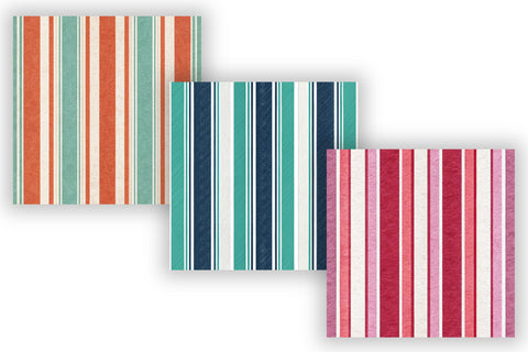 Bright Stripe Digital Paper Pack, Seamless Bold Pattern Bundle, Printable Scrapbook Paper, Rainbow Colorful Design Collection Digital Pattern FloridPrintables 