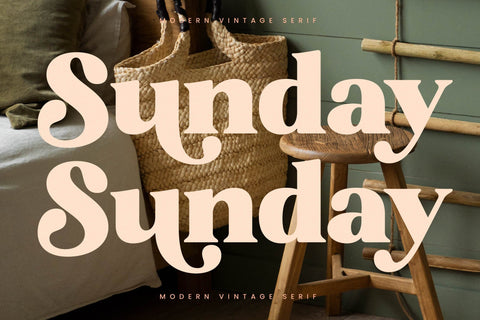 Bright Sunlist - Modern Vintage Serif Font Letterena Studios 