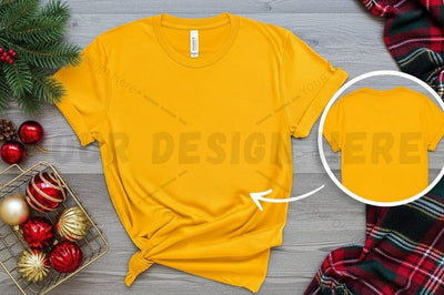 Bright yellow t-shirt mockup design Mock Up Photo Designangry 