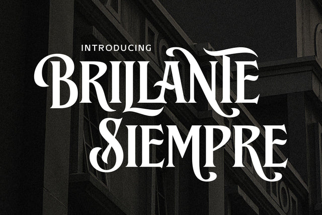 Brillante Siempre – Fancy Serif Font Arterfak Project 