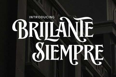 Brillante Siempre – Fancy Serif Font Arterfak Project 