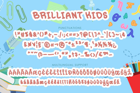 Brilliant Kids Font Prasetya Letter 