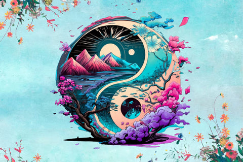 Brilliant Magic Yinyang Sublimation Sublimation designartist 