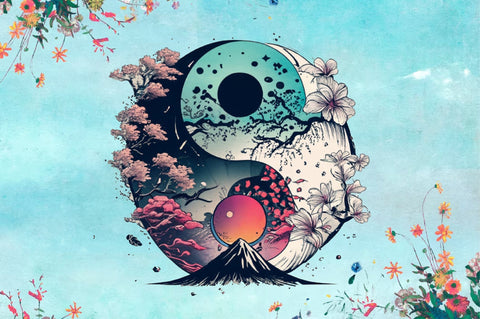 Brilliant Magic Yinyang Sublimation Sublimation designartist 