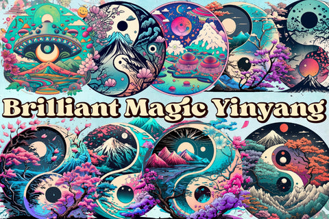 Brilliant Magic Yinyang Sublimation Sublimation designartist 